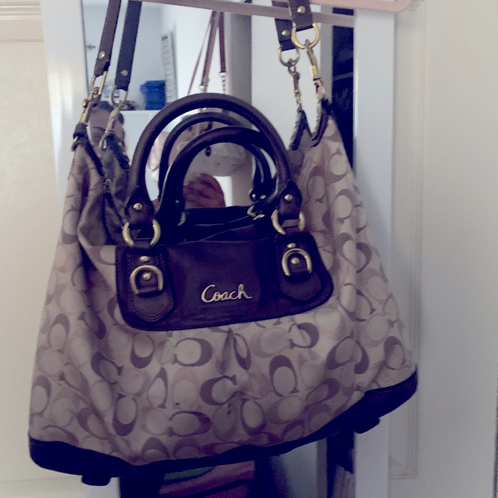 Authentic Coach discontinued Ashley satchel